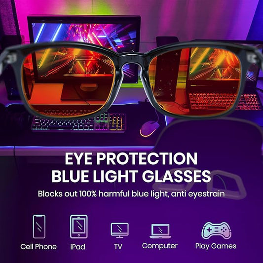 Cyxus Blue Light Glasses for Men Women Reduce Eye Strain UV Blocking for Computer Screen 8082