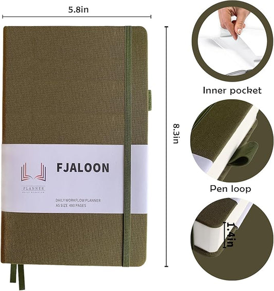 ADHD Planners, ADHD Planner for Adults Undated, Organize Your Days 2026 Keep Focus and Goal Setting (Olive Green)