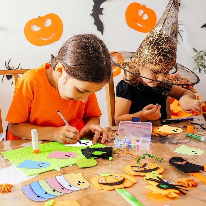 24 Pack Halloween Sticky Notes 6 Pastel Colors Boo Ghost Shaped Sticky Memo Pads for Home Office Classroom Supplies, 480 Sheets