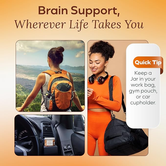 Lions Mane Mushroom Gummies for Focus and Memory - 500mg Fruiting Body Extract - Cognitive Support and Brain Health Supplements for Adults and Kids - Vegan, Gluten-Free - Canyon Cooler - 30 Servings