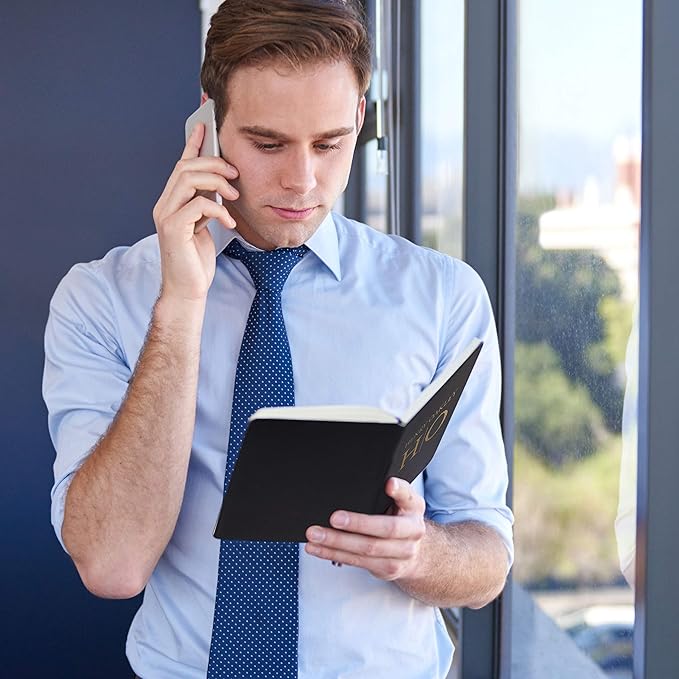 Personal Leather Journal Notebooks | 12 Design, 9 Color - Black | Journal for Women, Men - Custom Notebook to Write in - Diary for Girls, Women - Personalized Gift Idea for Girl, Boy, Mom and Dad