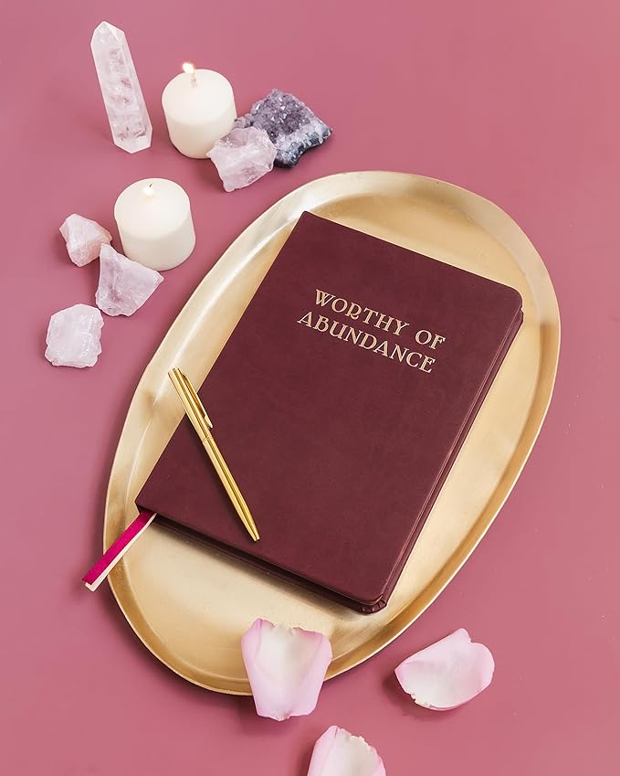 Manifestation Journal - Worthy of Abundance: 12 Week Daily Prompts for Self-Care, Gratitude, Affirmations, Therapy | Manifest Wealth & Millionaire Mindset Planner | 16 Meditation & Hypnosis Bonuses