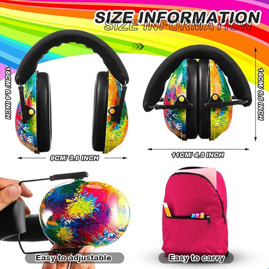 Amylove 12 Pcs Kids Ear Protection Noise Cancelling Headphones Ear Muffs Bulk 27db Adult Noise Reduction Hearing Earmuff(Universal Fit (kids & Adults),Classic Style,Fresh Color)