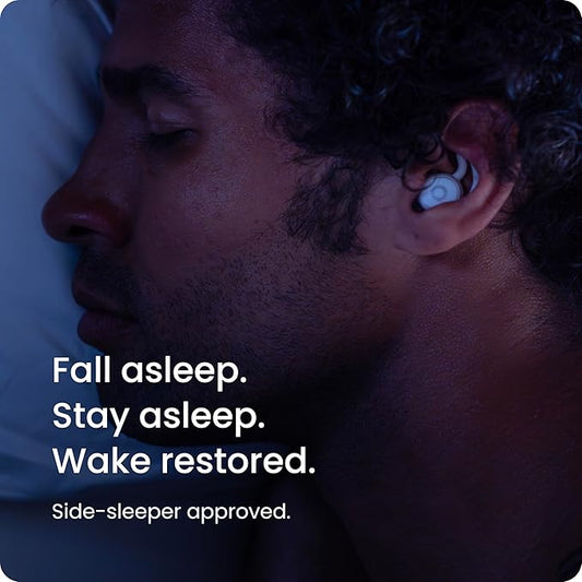 Ozlo Sleepbuds® | Comfortable Side Sleeper Headphones | Up to 10 Hours of Bluetooth LE Streaming | Science-Backed Sleep Sounds | Snore Blocking Comfortable Earbuds