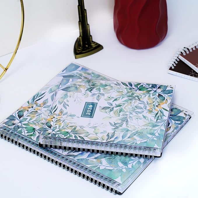 Ensight 2026 Appointment Book and Planner Ensight 6.5 x 8.5 inches Large Tabbed Daily Hourly Weekly Planner Calendar Schedule Book 30 Minute time Slots Jan 2026 Dec 2026 Floral