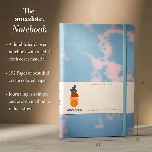 Hardcover Ruled Journal with Thick 100 gsm College Ruled Paper A5 size (8.3 inches x 5.4 inches) - Daily Writing Notebook Journal for Travel, School and Office Use - Diary Journal for Women and Men - Tie Dye