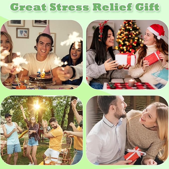 Keyboard Fidget Toy for Adults Keyboard Clicker with LED Light Keychain Fidget Stress Relief Sensory Toy