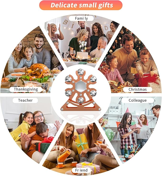 Desk-Fidget-Toys for Ferris-Wheels-Spinner: Metal Kinetic-Spinner 4mins, Cool-Gadgets for Kid Children Teen Adult EDC-Toy, ADHD Tools Cool-Stuff Stress Relief for Office Home School Christmas