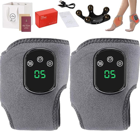 Emsense Foot Massager, 2026 New Emsense Triple Technology Foot Massager, Wireless & Portable with 3 Vibration Mode, 5 Heat Leavel, for Achilles Tendinitis and Plantar Fasciitis (2pcs)
