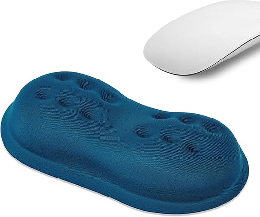 VANKEY Mouse Wrist Rest, Soft Mouse Wrist Support Pad with Memory Foam, Non-Slip Base (Sea Blue)