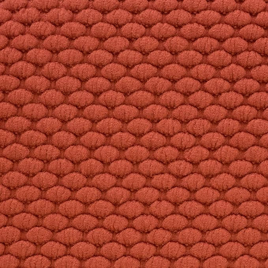 Sweet Home Collection Chair Cushion Memory Foam Pads Honeycomb Pattern Slip Non Skid Rubber Back Rounded Square 16" x 16" Seat Cover, 12 Pack, Rust