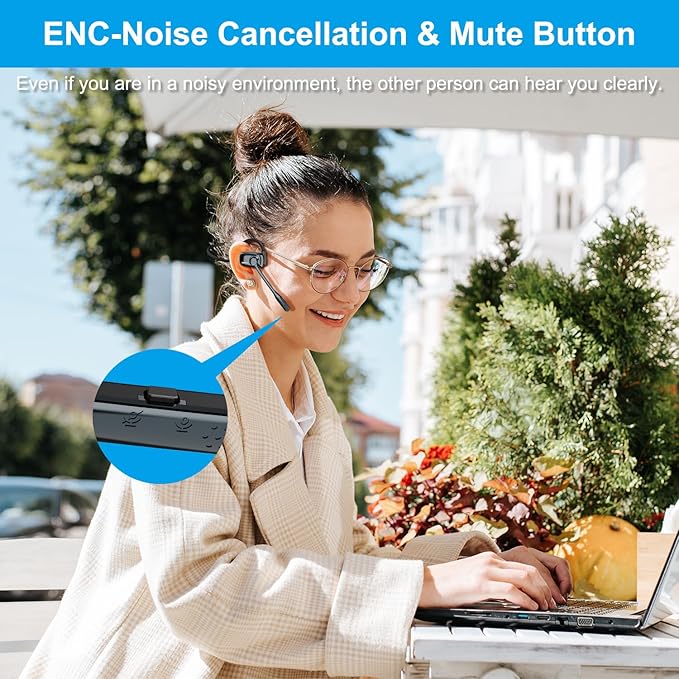 AI Language Translator Earbuds, Open Ear Headphones with Microphone, Supports Audifonos Traductores Inglés Español, Real-time Translation, Live Recording, AI Assistant(Gunmetal with AI)