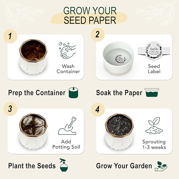 The Growing Candle, Coffee Scented, 9oz Ceramic Pot, Aromatherapy Candles, 100% Soy, Cream and Espresso Aroma for Home, Astrid