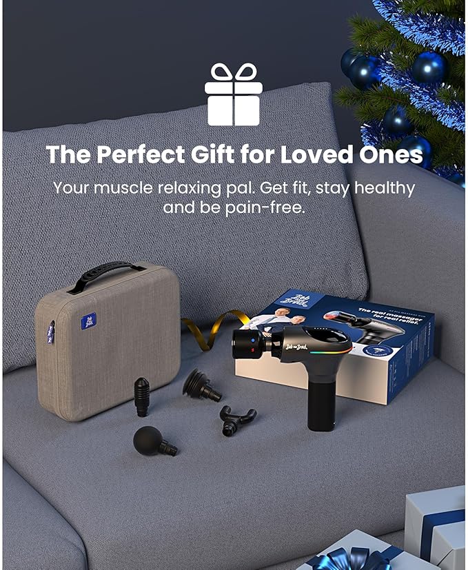 BOB AND BRAD A2 Pro Massage Gun with Heat and Cold Therapy, Professional Percussion Massage Gun Deep Tissue for Athletes Home Gym, Portable Muscle Massager with Force Sensor Light, Ideal Gift