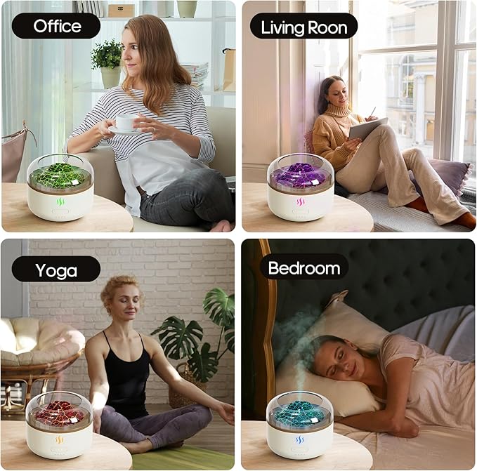 Aromatherapy Diffusers, Aroma Diffuser,160ML Essential Oil Diffuser, Humidifier, Waterless Auto-Off Protection Oil Diffusers