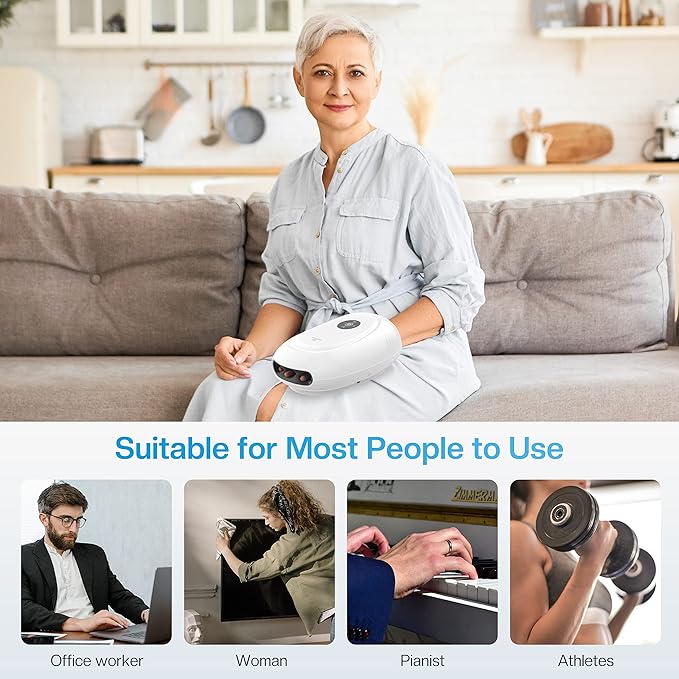 COMFIER Hand Massager with Heat and Compression, FSA Eligible HSA Eligible Cordless Hand Massager for Arthritis and Carpal Tunnel, Gifts for Mom, Dads, Women and Men