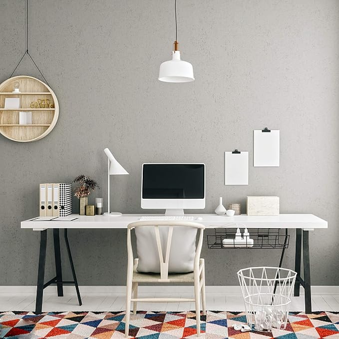 Under Desk Cable Management- 2 Pack Cord Organizer. Metal Wire Cable Management Tray for Office, Studio and Home. Super Sturdy Under Table Cable Management - Black Cable Organizer