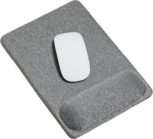 SenseAGE Large Ergonomic Mouse Pad with Wrist Support, Enhanced Comfort & Space, Non-Slip Mouse Mat for Desk, Laptop & Computer, 10.6 x 7.3 inch (Grey)