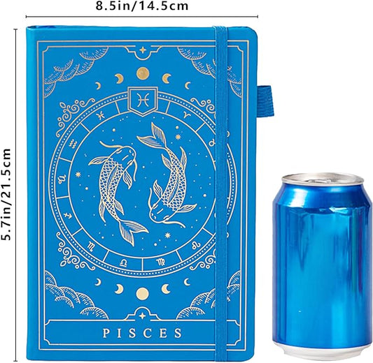 TIEFOSSI Constellations Dotted Journal Notebook-A5 Writing journals with 100gsm 400pages Paper, Hardcover Bullet Organizers Notebook for Women, Men, Teens (Pisces)