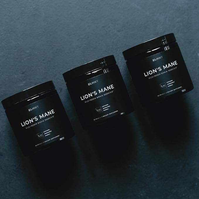 20,000mg 16x Strength Lions Mane Supplement Capsules Super Nootropic w. Ashwagandha & Rhodiola - Highest Potency Lion's Mane Mushroom Extract 50% Polysaccharides Brain Supplements for Memory and Focus