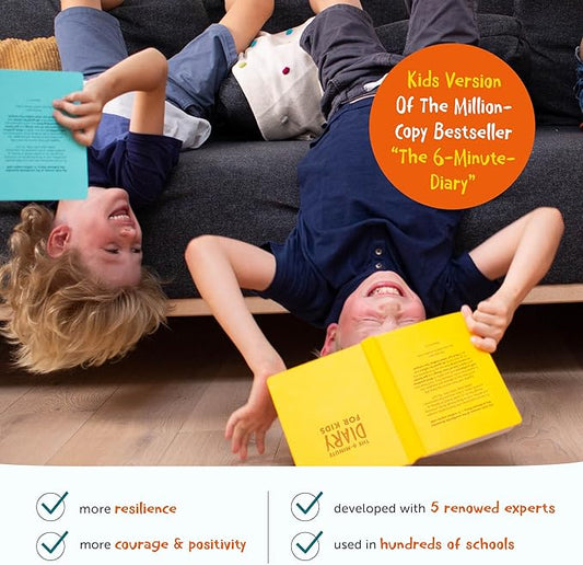 6-Minute Kids Diary – Journal for Kids 6-12 to Develop a Happy Self Mindfulness and Positive Habits – Kids Gratitude Journal for Girls & Boys