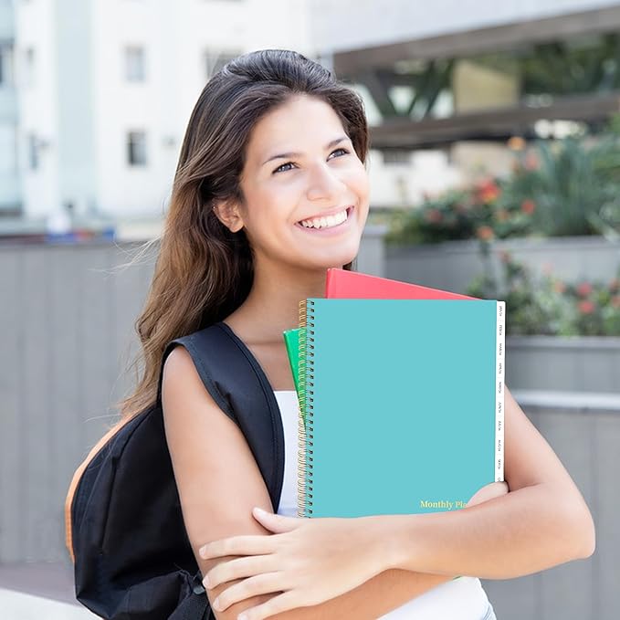 2026-2030 Monthly Planner, 5 Year Monthly Planner/Calendar 2026-2030, 60-Month Jan 2026 ā Dec 2030, 9" x 11", Tabs, Double-Side Pocket, Holidays, Thick Paper - Green