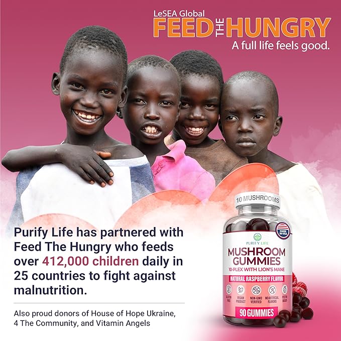 World's First Mushroom Complex Gummies - 10x Mushroom Supplement w Lions Mane (90 Chews 2500mg/serving) Nootropic Brain Supplement, Immune Support & Stress Relief - Replace Pills & Capsules