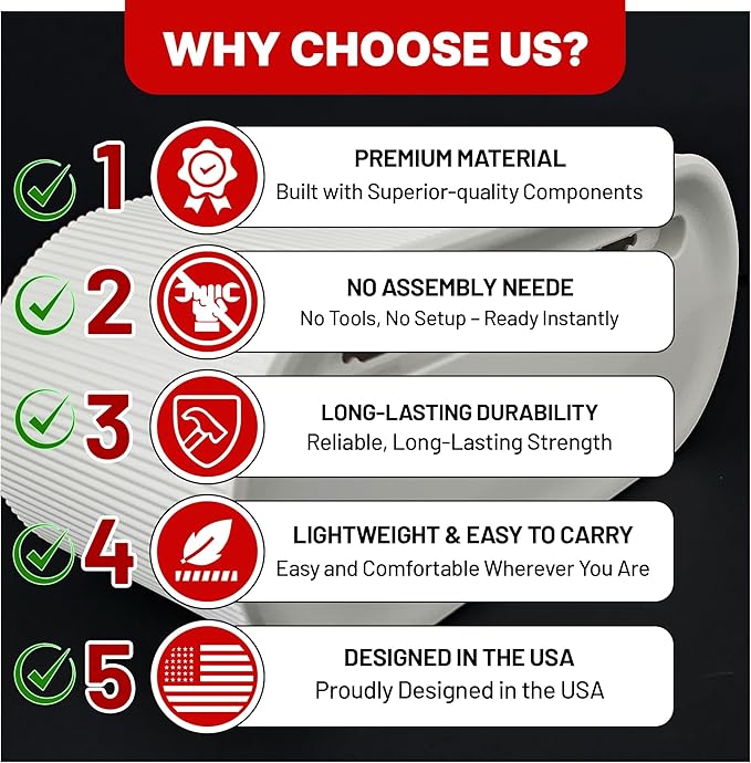 Cable Management Box - Cord Organizer Box, Cable Organizer Box, Cable Box, Cord Box, Cable Box Organizer, Cord Management Box, Cord Hider Box, Power Strip Holder. White, Large.