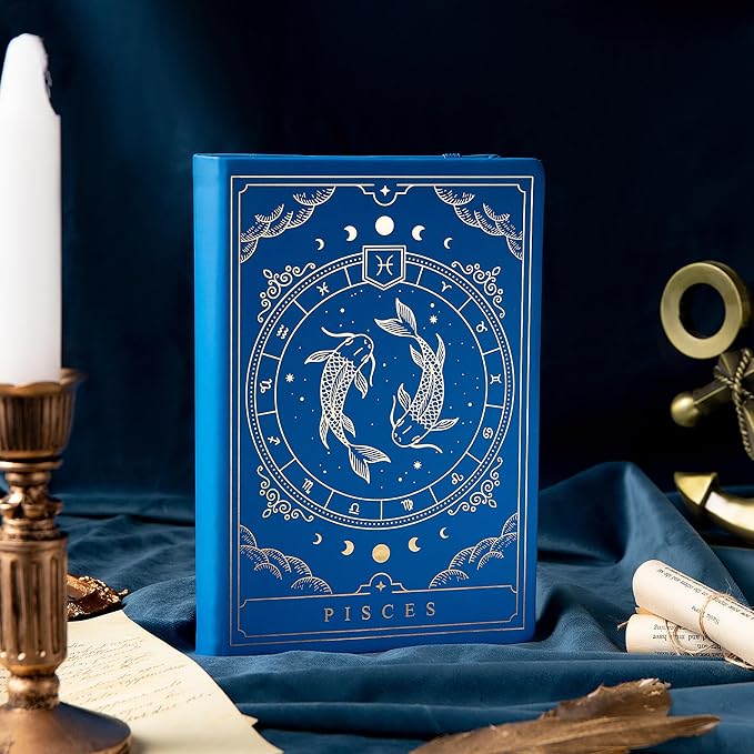 TIEFOSSI Constellations Dotted Journal Notebook-A5 Writing journals with 100gsm 400pages Paper, Hardcover Bullet Organizers Notebook for Women, Men, Teens (Pisces)