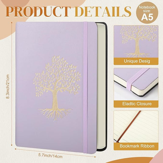 10 Pack Lined Journal Notebook A5 Leather Hardcover Journals for Writing 200 Pages 10 Colors Notepad for Travel Work School Office Business Note Taking Diary 5.7" x 8.3" (Pastel Color)