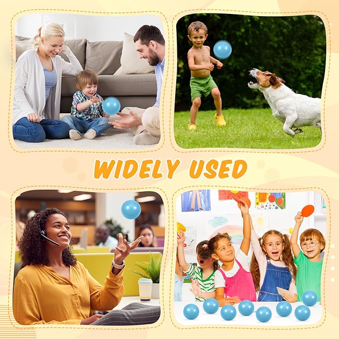 12 Pcs Light Blue Foam Stress Ball Squeeze Stress Relief Balls for Kids and Adults Hand Exercise Sensory Relief Toys for Anxiety ADHD Autism (Light Blue)