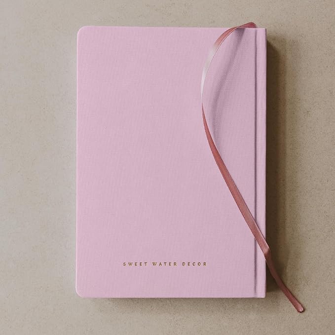 Sweet Water Decor You Are Made for This Journal, Cute Motivational Lined Composition Notebook for Women, 100 Ruled Pages for Writing, Pink Diary with Gold Foil Details