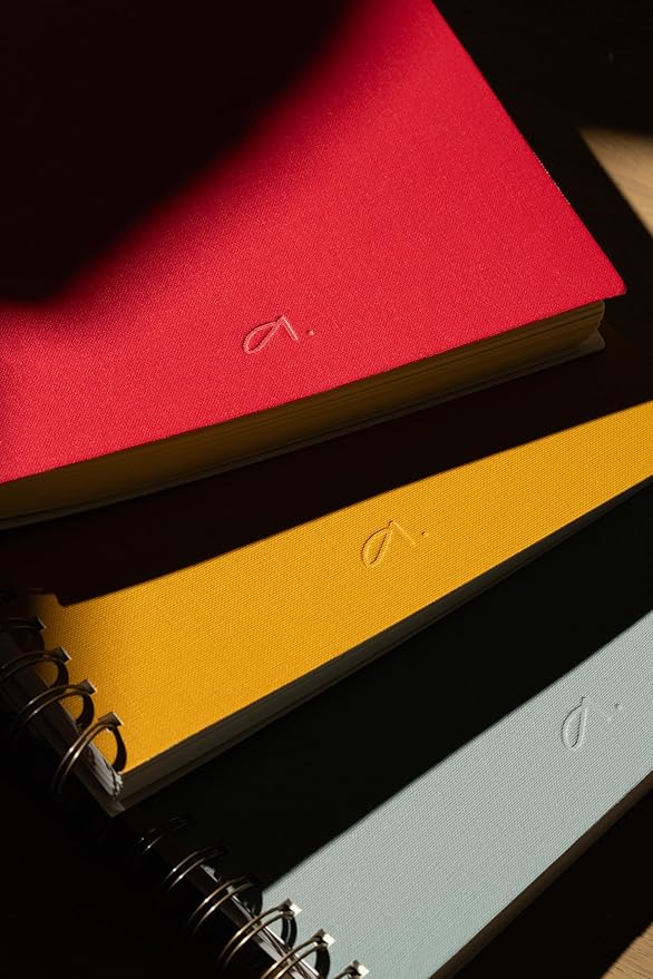 Anecdote Planner 2026 (8.5" x 10") Spiral Yearly Planner - 2026 Planner Weekly and Daily - Features a Library Buckram Cover, Brass and A4 Size Bleed-Resistant Paper - Organize All 52 Weeks. Start Anytime – Blossom