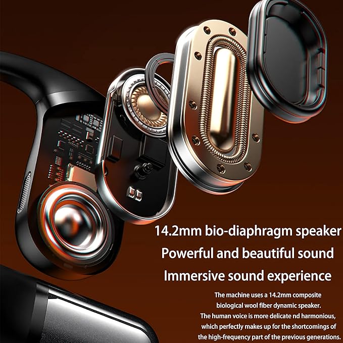 AI6.0 Bluetooth Headphones with Magnetic Protection Case, 156 Languages Support, Translation Earplugs for Wireless Headphones, Suitable for Travel, Business, Meetings and Study as Hearing Devices