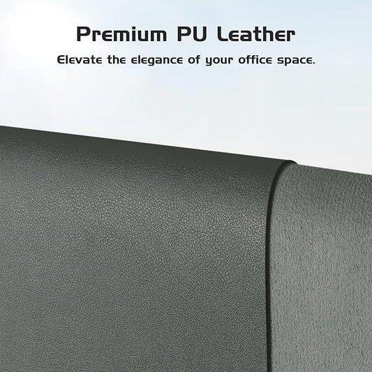 Aothia Leather Desk Pad Protector - Large Mouse Pad, Office Mat, Non-Slip PU Leather Blotter, Laptop Desk Pad, Waterproof Writing Pad for Office and Home (Jungle Green, 38" x 13.7")
