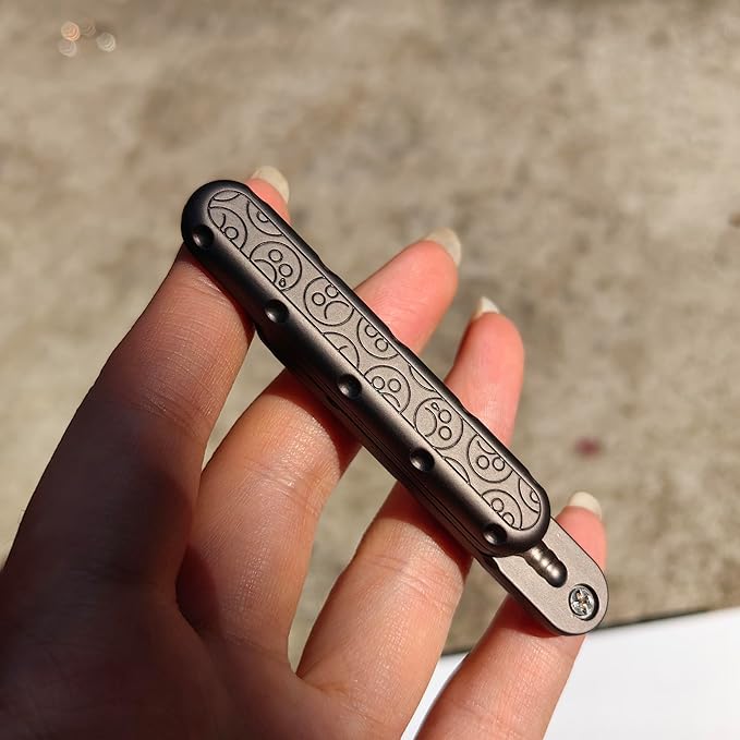 EDC Fidget Slider Fidget Toy Adult Stress Relief Metal Rotation Push Pull ADHD Recreational Fidget Toy Tactile Coin Fritter