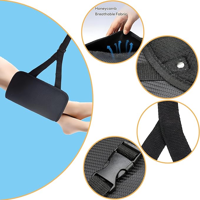 Foot Hammock for Plane Travel Essentials Relax Your Foot Rest for Airplane Gadgets Adjustable Airplane Travel Accessories for Flight Essentials,Office,Desk(Forest, 1 Pack)