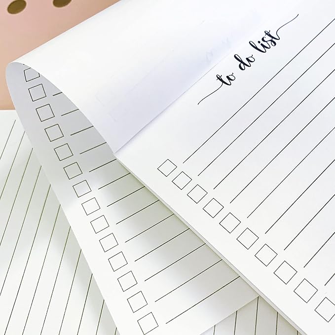 321Done To Do List Notepad - 50 Sheets (5.5" x 8.5") To-Do's Notepad Tear Off, Planning Memo Pad, Planner Checklist Organizing - Made in USA - Simple Script - Wide-Ruled
