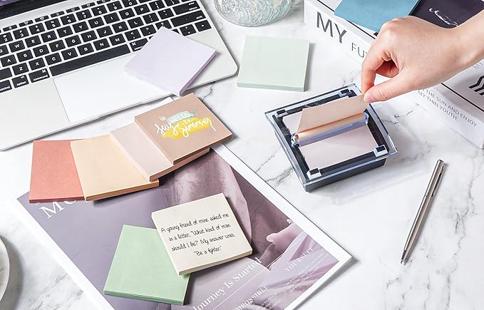 (18 Pads) Pop Up Sticky Notes 3x3 Refills, Vintage Color, Strong Adhesive Memo Pad Bulk, Suitable for Home, Office, School, Clean Removal