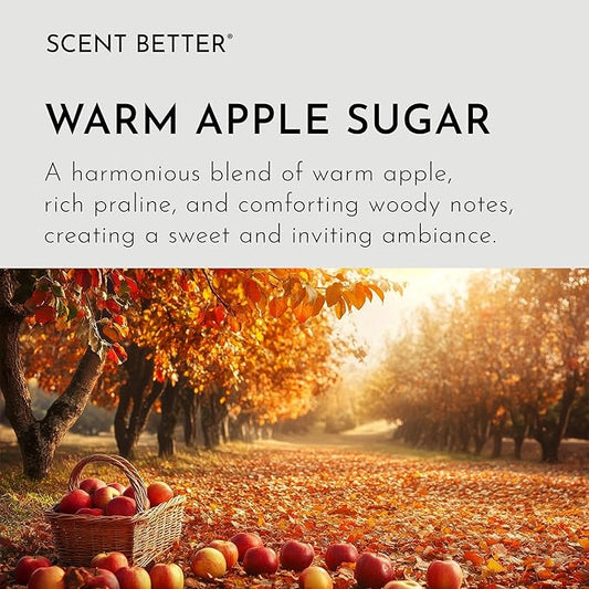 Scent Better Warm Apple Sugar Aroma Essential Oil Blend: an Aromatherapy Blend of Apple, Oakwood, and Praline for Ultrasonic Diffusers & Nebulizers (2 Fl Oz, 60 mL)