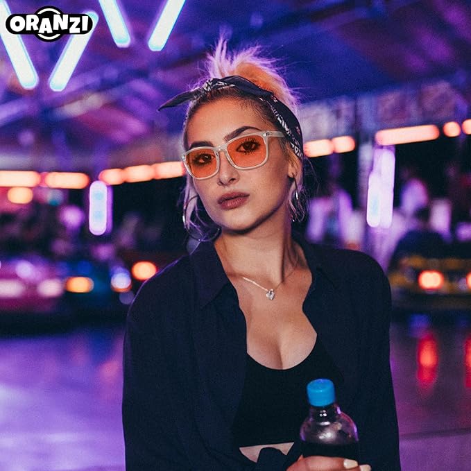 2 pack 98.6% Blue Light Blocking Glasses Men Woman for Better sleep, Computer Gaming Glasses Blue Light Filtering Amber Lenses Anti-Fatigue & Eye Strain