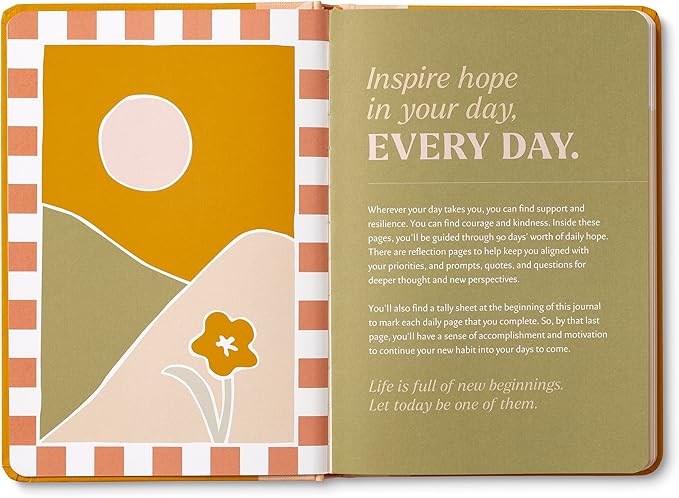 Compendium – Hope Every Day Guided Journal: A Daily Practice for Support and Resilience – A 5-Minute a Day Hope Notebook – An Inspiring Daily Journal for Forming New Habits