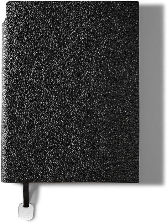 Lined Journal Notebook for Women A5 Softcover PU Leather Journals for Writing, 160 Pages Daily Journaling, College Ruled Notebooks for Work Schoo, Business 6.38'' X 8.28'' Black