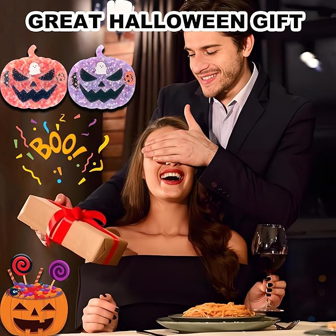 Halloween Stress Relief Desk Gadget - Skin Picking Fidget Pad for Office & Focus, Upgraded Silicone, Adult Sensory Tool (2-Pack)