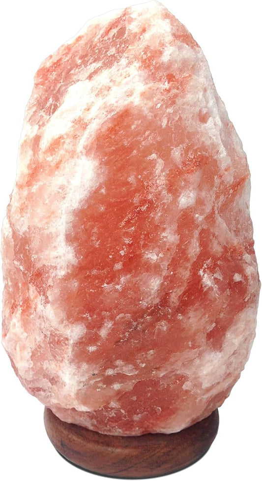 50–60 lbs Himalayan Salt Lamp – Extra Large Hand-Carved Pink Rock Salt Light with Wooden Base & On/Off Cord – Floor Lamp for Living Room, Spa, Meditation & Home Decor