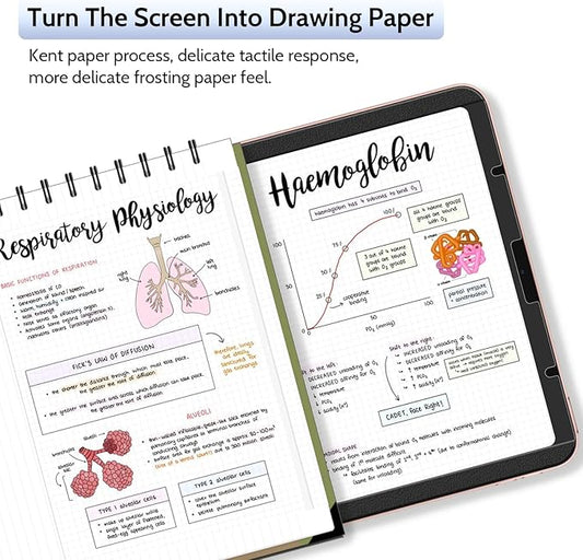 2 Pack Magnetic PaperFilm for iPad 9th & 7th Generation, iPad Air 3 & iPad Pro 10.5in - 10.2 Inch Feel Like Writing/Drawing on Paper, Removable Matte Anti-Glare Blue Light Screen Protector