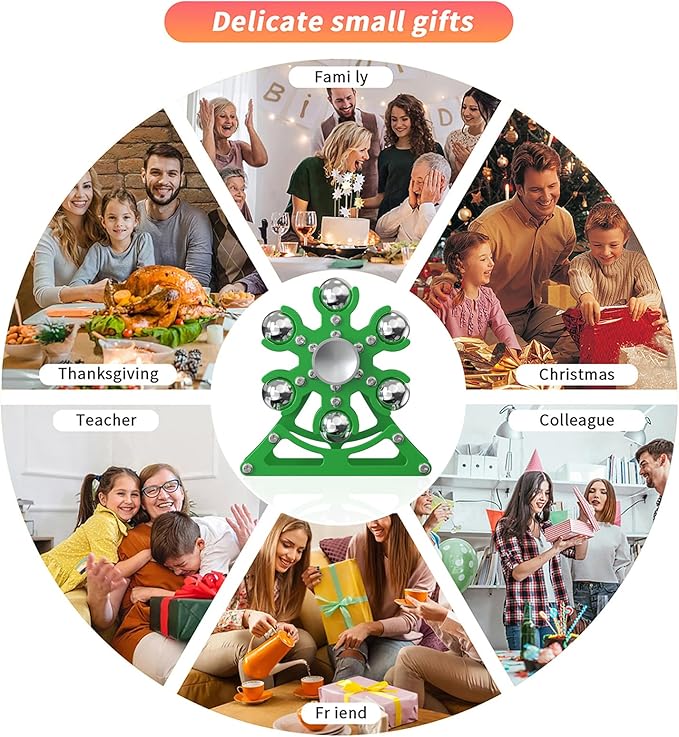 Desk-Fidget-Toys for Ferris-Wheels-Spinner: Metal Kinetic-Spinner 4mins, Cool-Gadgets for Kid Children Teen Adult EDC-Toy, ADHD Tools Cool-Stuff Stress Relief for Office Home School Christmas