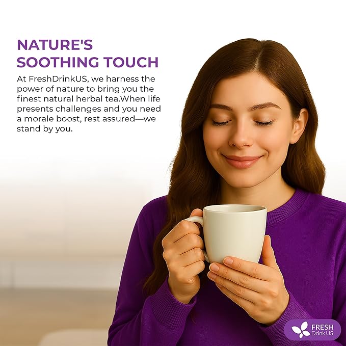 FreshDrinkUS, Fresh Move Tea β 75 Tea Bags - Herbal Tea Blend with Senna Leaves, Cinnamon, Orange Peel, Ginger & More β Caffeine-Free, Natural Ingredients β Smooth Flavor for Everyday Enjoyment