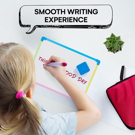 White Board for Kids - Magnet Board for Kids - Small Dry Erase Board Magnetic for Writing Learning & Drawing Art Educational - Magnetic Whiteboard - Set of 10