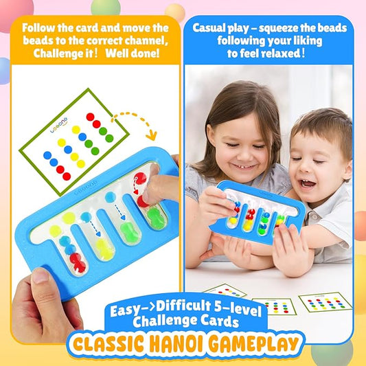 Squishy Sensory Fidget Toys for Kids: Quiet Fidgets for Toddlers Children Autism Calming, Anxiety Stress for Classroom Office Travel, Color Sorting Fine Motor Skills Montessori Toys for Proschool